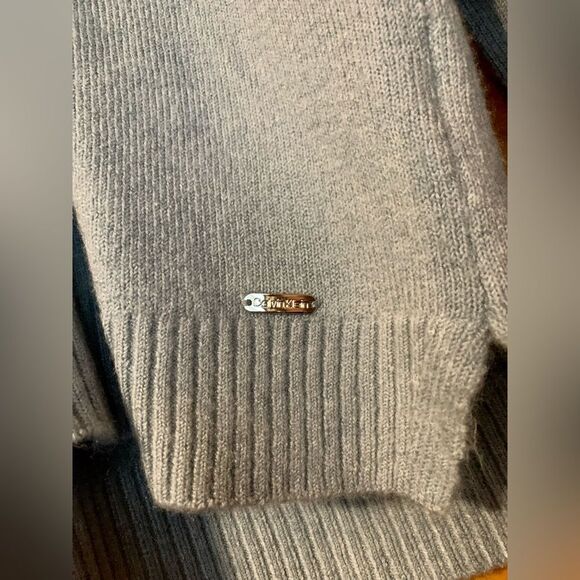 Calvin Klein Light Blue Cowl Neck Tunic Length Oversized Sweater Size Small - Picture 5 of 11